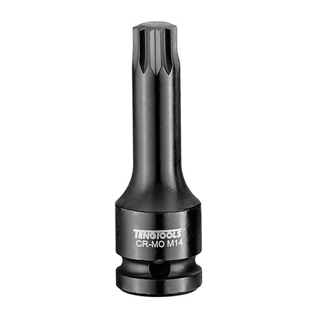 Teng Tools 1/2" Drive M14 3.07" Long XZN Spline Impact Bit So 923814